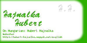 hajnalka hubert business card